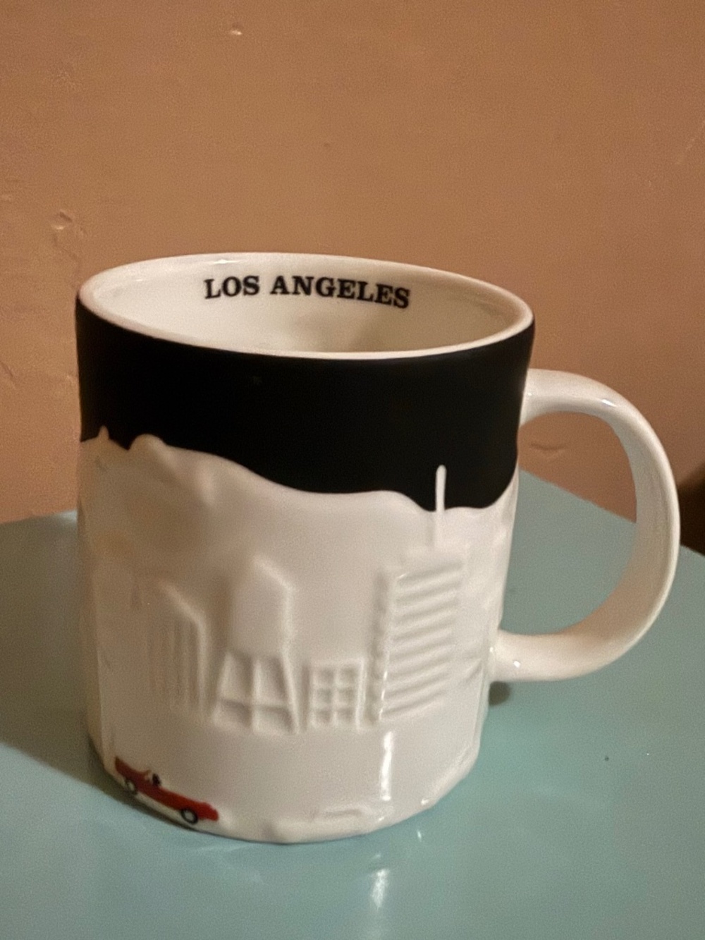Starbucks Collection Series LOS Angeles skyline w/ car
